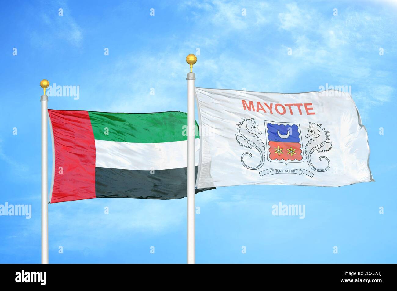 Mayotte flag Royalty Free Stock SVG Vector