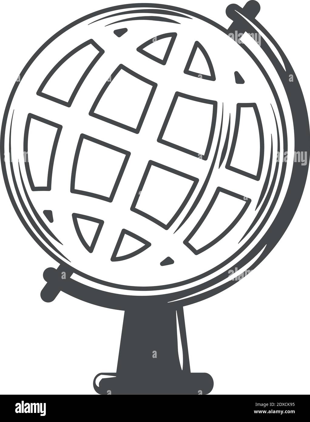 globe map world education and geography icon vector illustration Stock ...