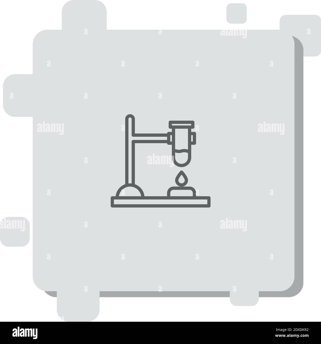 bunsen burner vector icon modern simple vector illustration Stock Vector