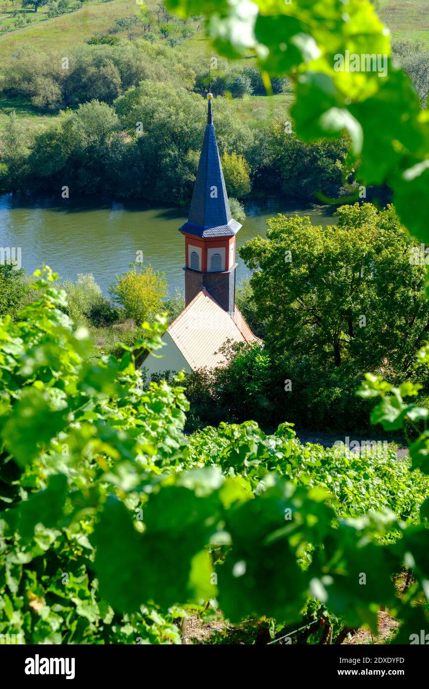 Kirche, Köhler am Main, Mainfranken, Unterfranken, Franken, Bayern, Deutschland, Stock Photo