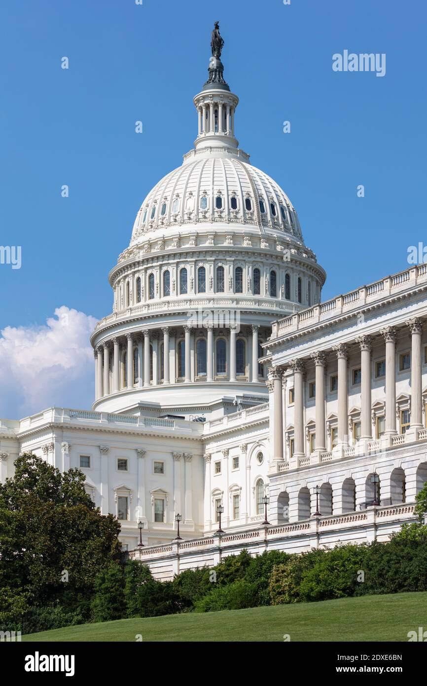 USA, Washington DC, United States Capitol on Capitol Hill Stock Photo