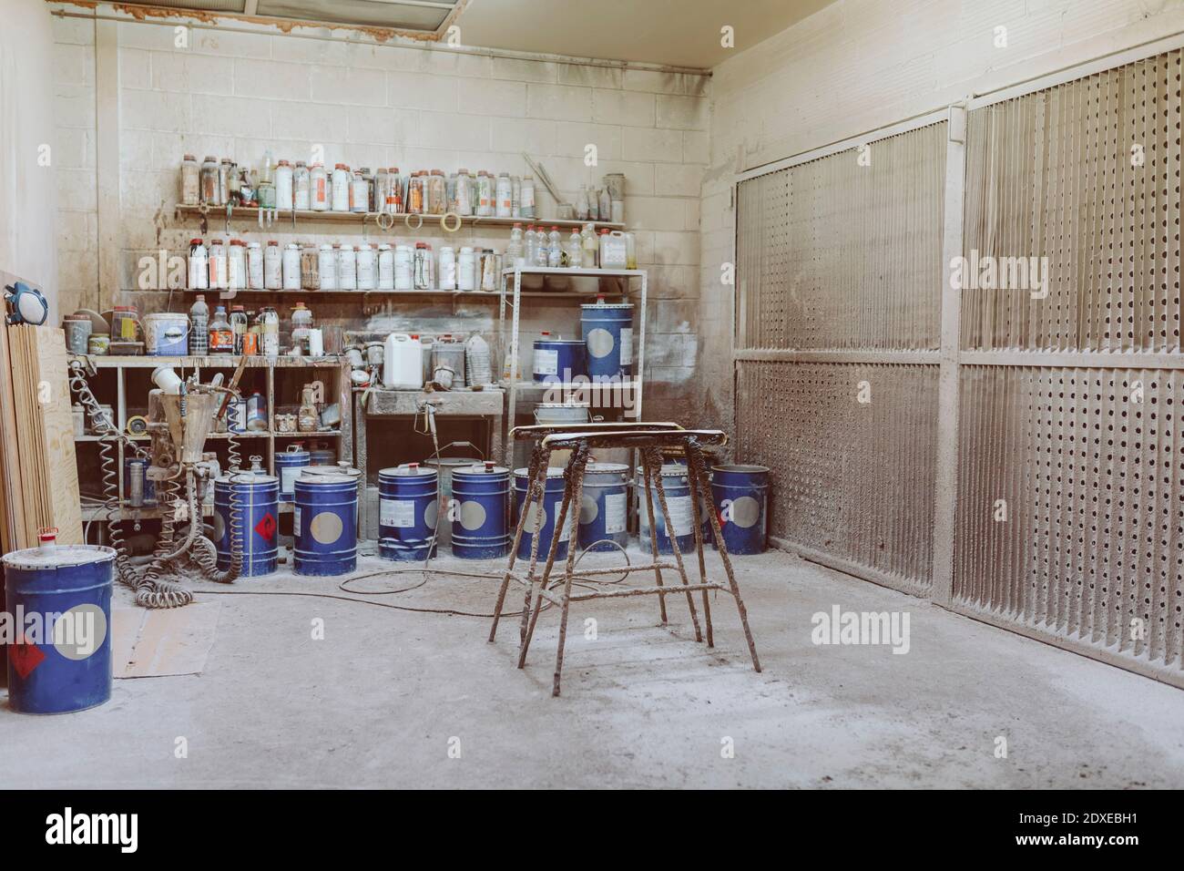 Paint can at Stock Photo Alamy