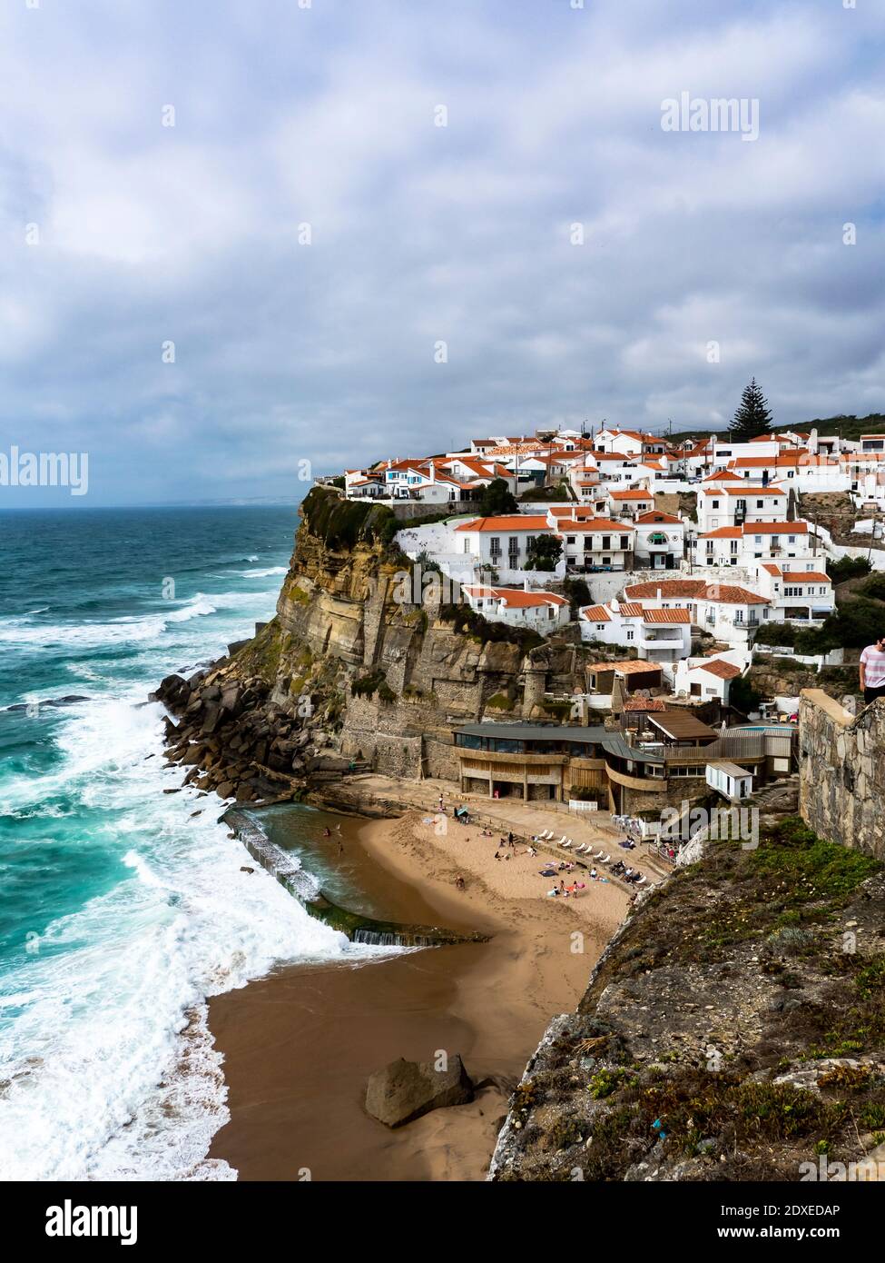 Portugal, Distrikt Lissabon, Praia das Azenhas do Mar, Cloares, Atlantikküste Stock Photo