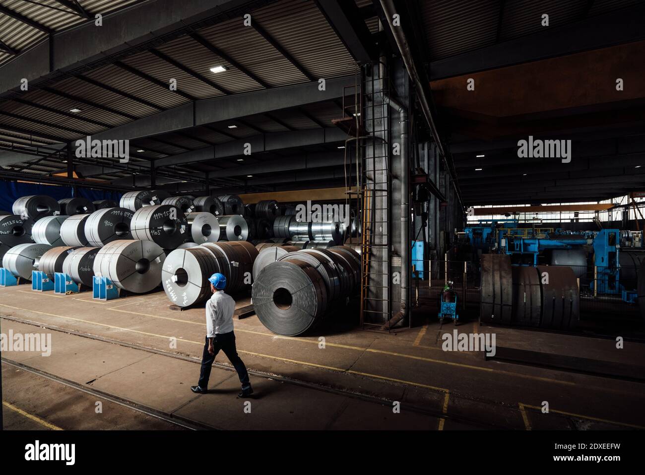 Rear view businessman walking work hi-res stock photography and images ...