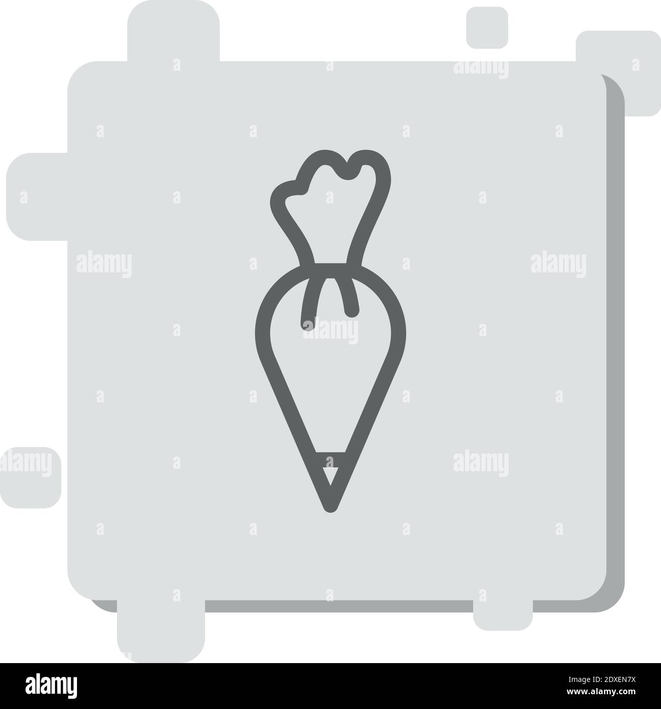 pastry bag vector icon modern simple vector illustration Stock Vector