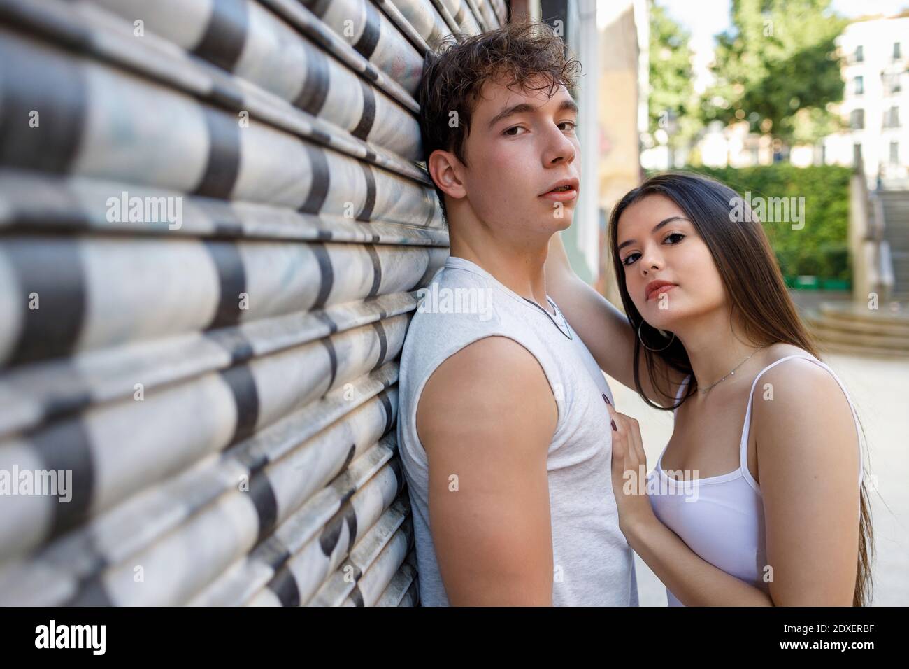 Beautiful young man standing hi-res stock photography and images - Alamy