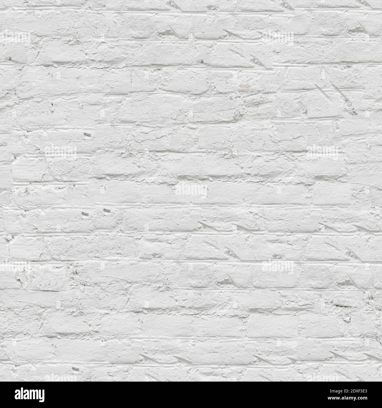 White brick wall seamless background texture pattern for continuous