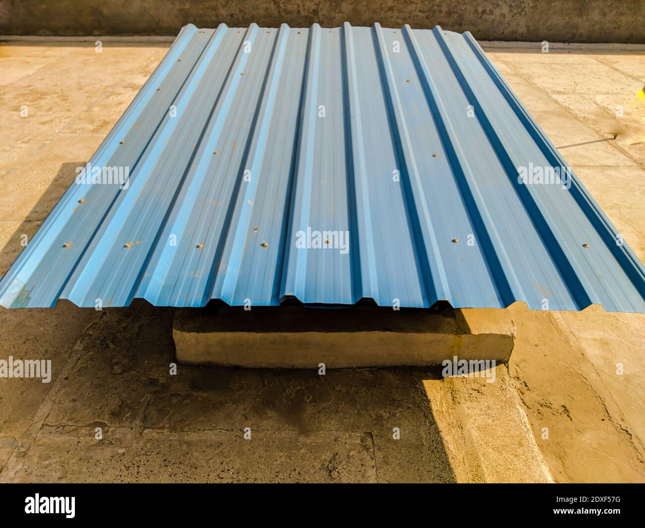 Picture of Corrugated metal shelter hi-res stock photography and images - Alamy