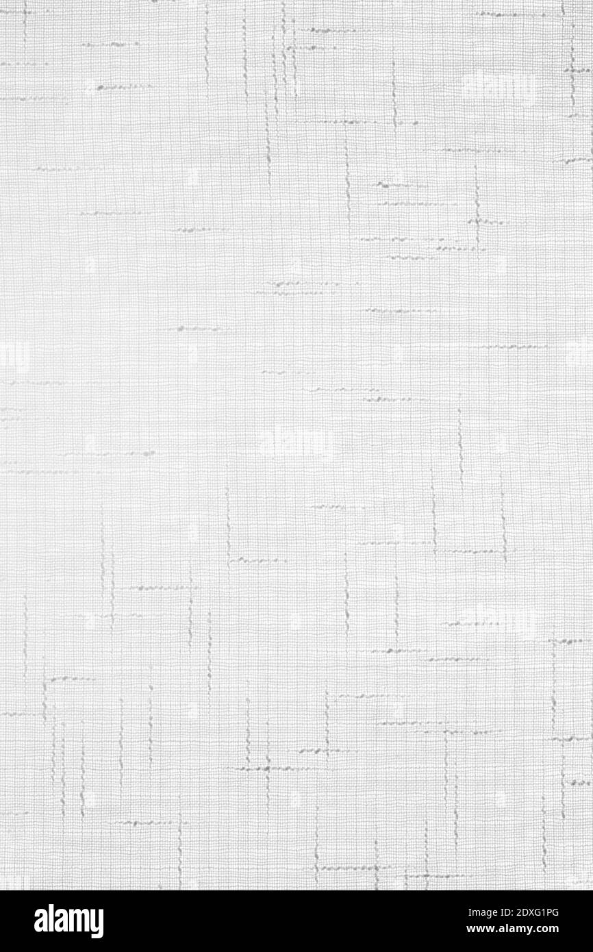 A white gauze texture with linear drawings. background for invitations, presentations, posters. material from the textile industry. curtain in the lig Stock Photo