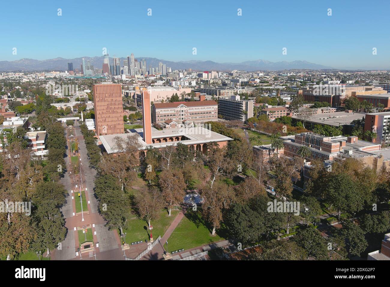 A general view of the Von KleinSmid Center for International and Public Affairs on the campus of the University of Southern California, Monday, Dec. 2 Stock Photo