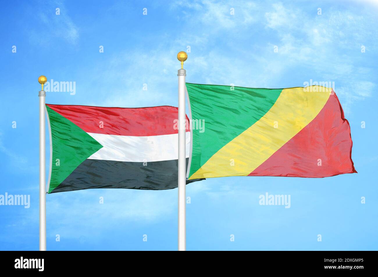 Congo sudan flag hi-res stock photography and images - Alamy