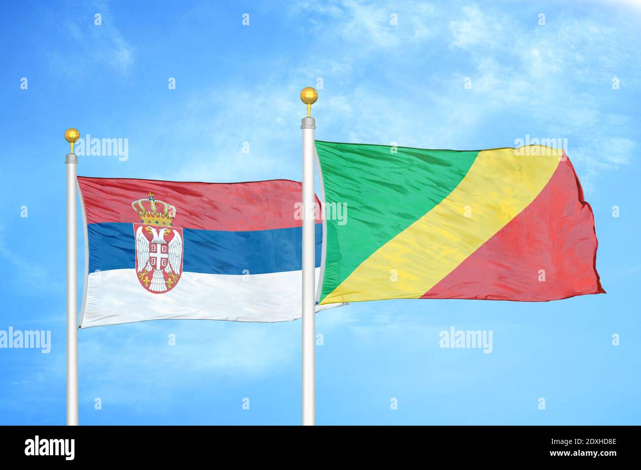 Congo serbia flag hi-res stock photography and images - Alamy