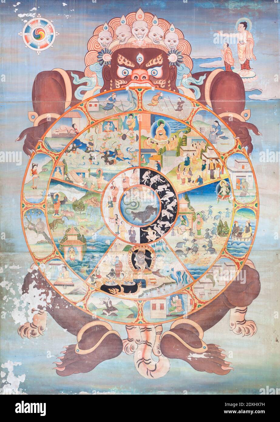 Wheel of life buddhism hi-res stock photography and images - Alamy