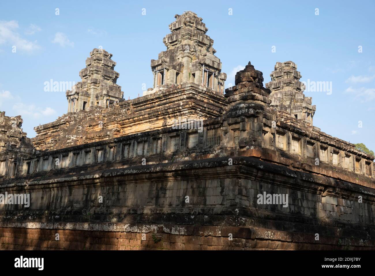 The ancient temple of Angkor Wat Stock Photo