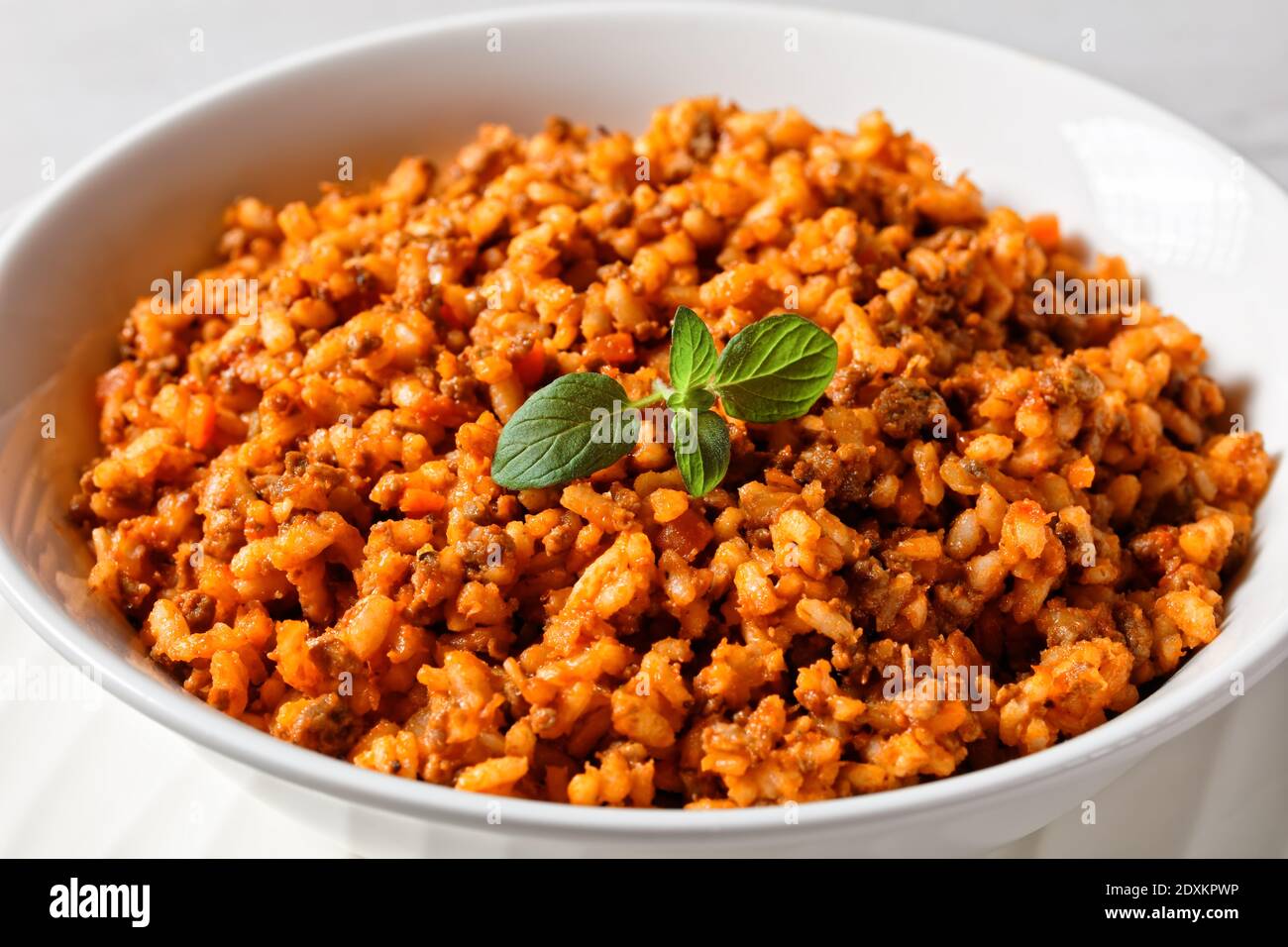 Ground beef risotto hires stock photography and images Alamy
