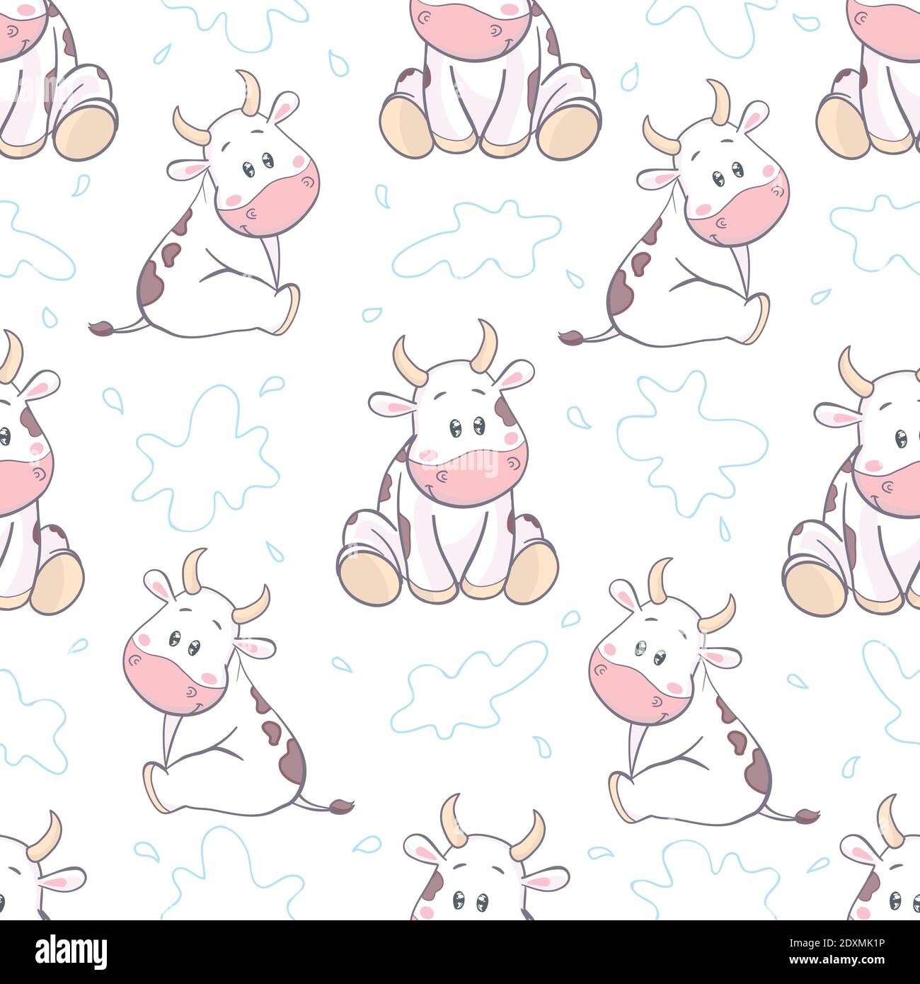 Doodle cartoon cows seamless pattern. Vector background Stock Vector Image & Art - Alamy Doodle cartoon cows seamless pattern. Vector background Stock Vector Image & Art - Alamy