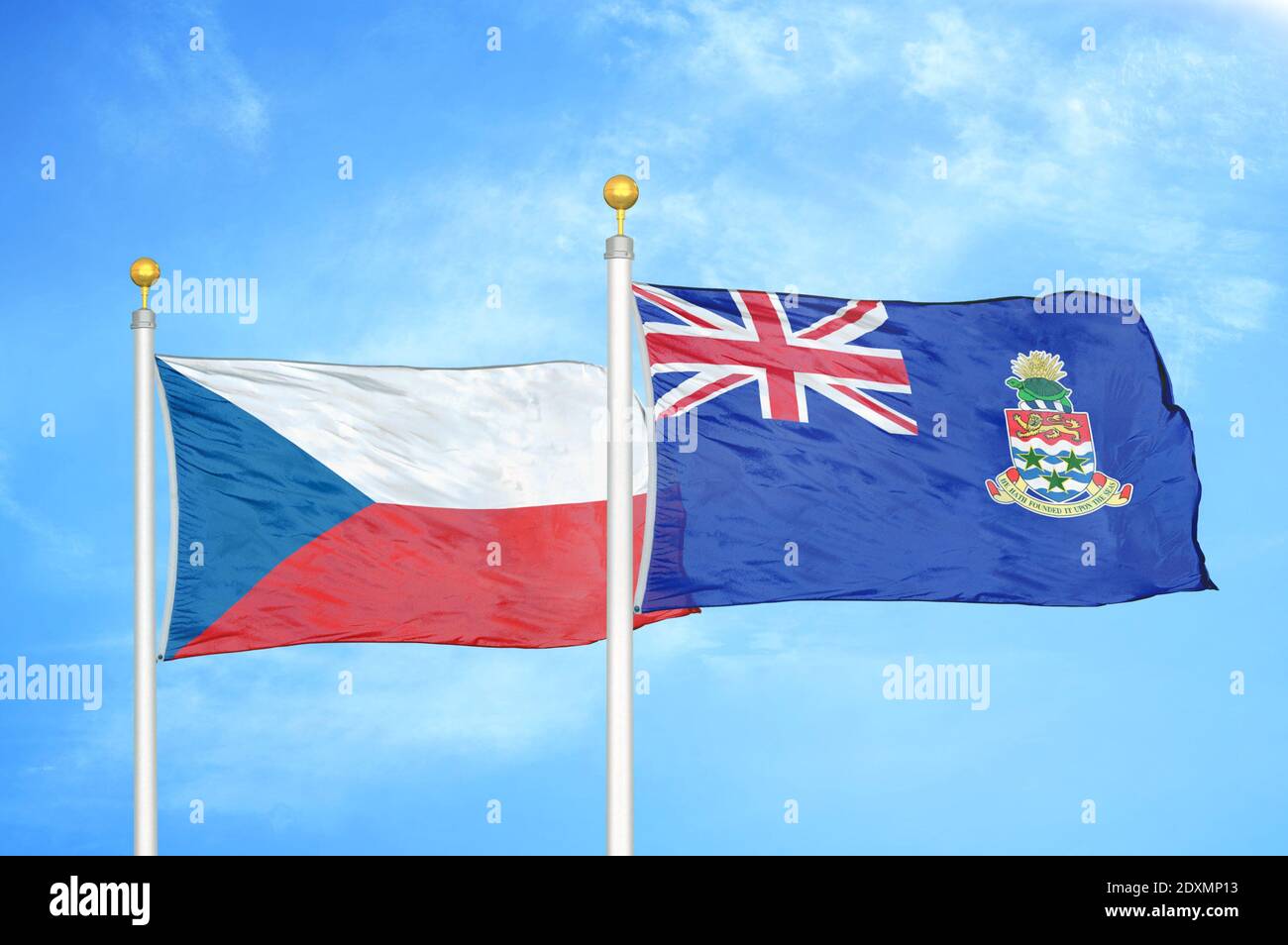 Czech cayman islands flag hi-res stock photography and images - Alamy