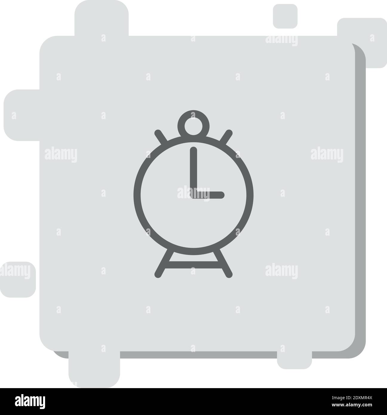 alarm clock vector icon modern simple vector illustration Stock Vector