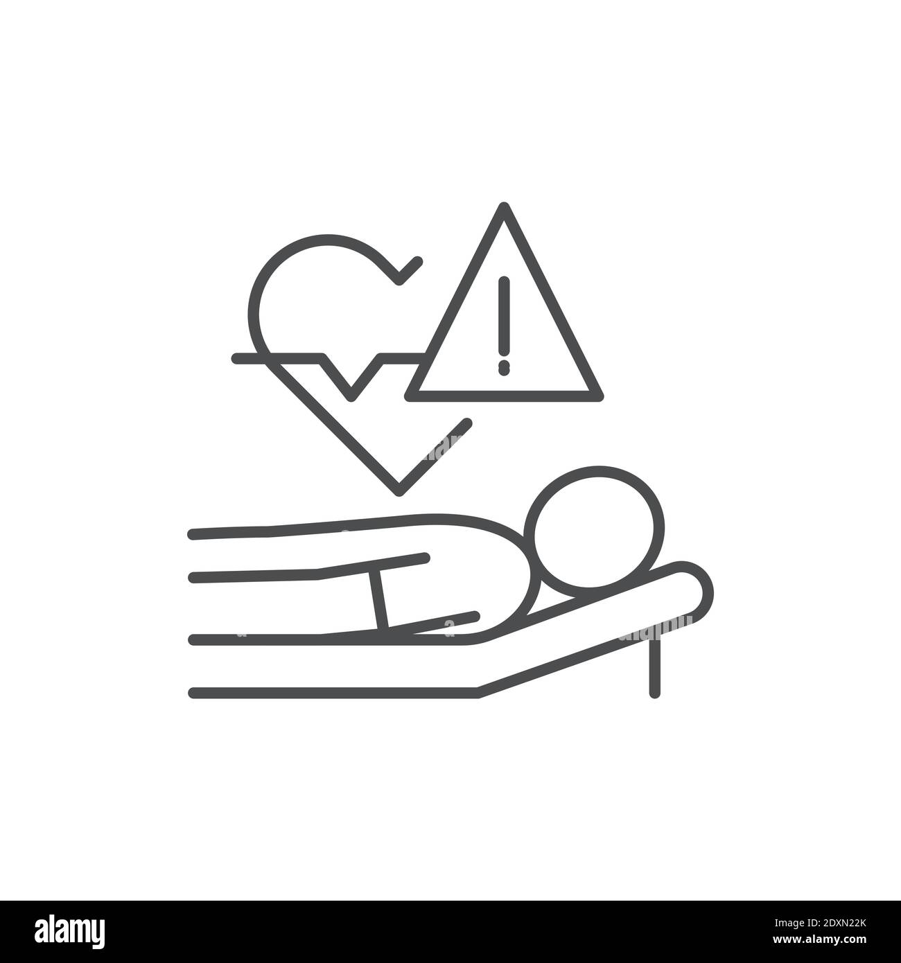 Health threat line color icon. Sign for web page, mobile app Stock ...