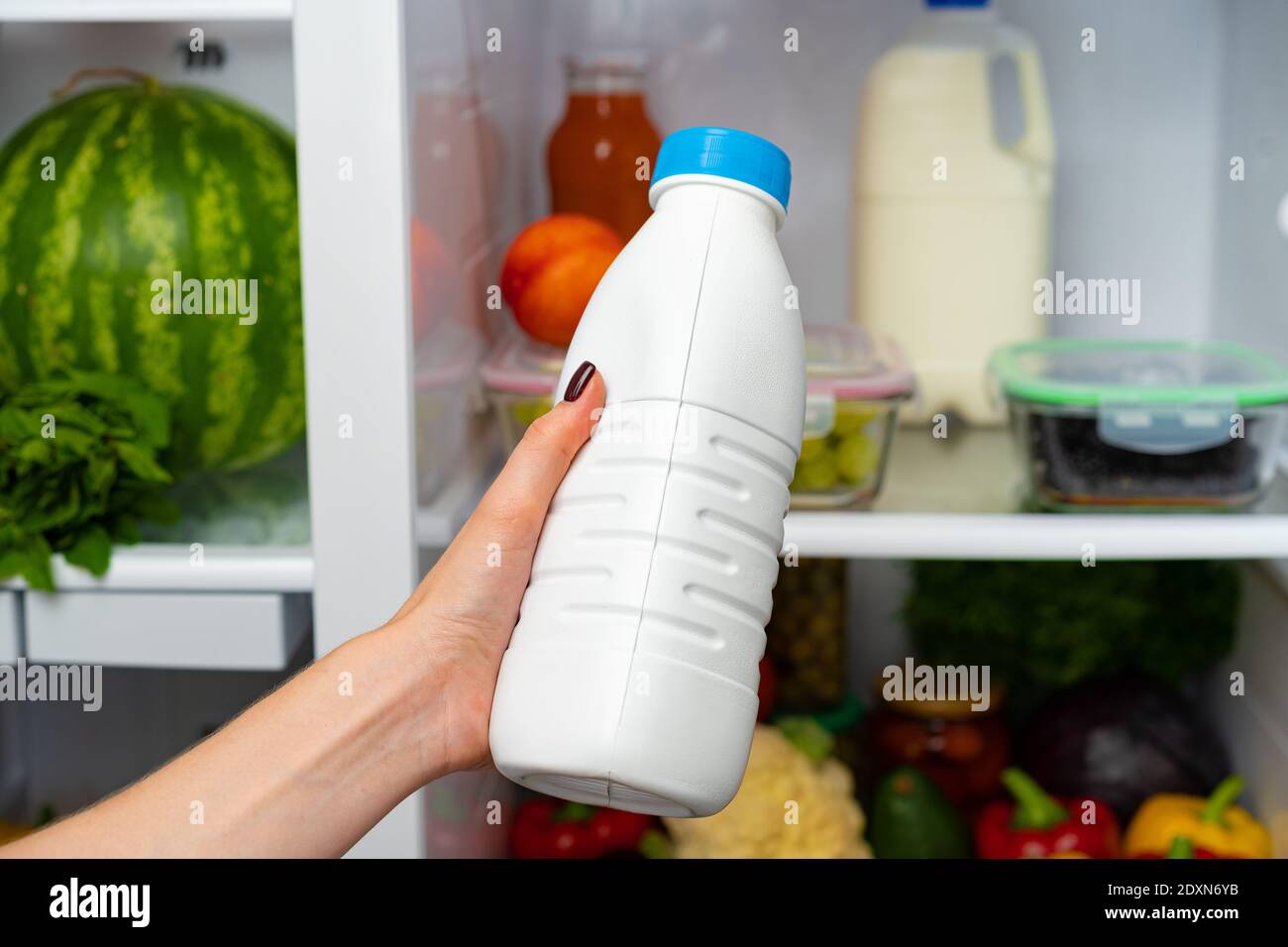 Fridge open milk hi-res stock photography and images - Page 2 - Alamy