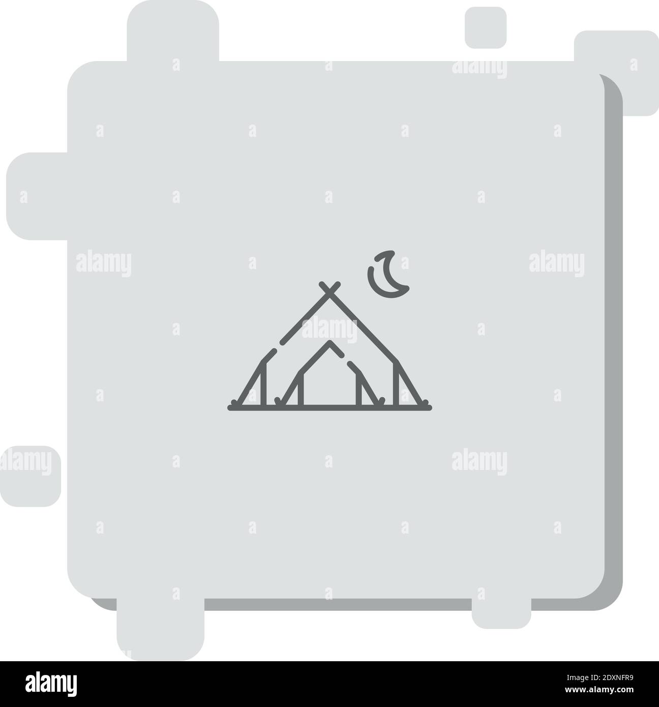 camping tent vector icon modern simple vector illustration Stock Vector ...