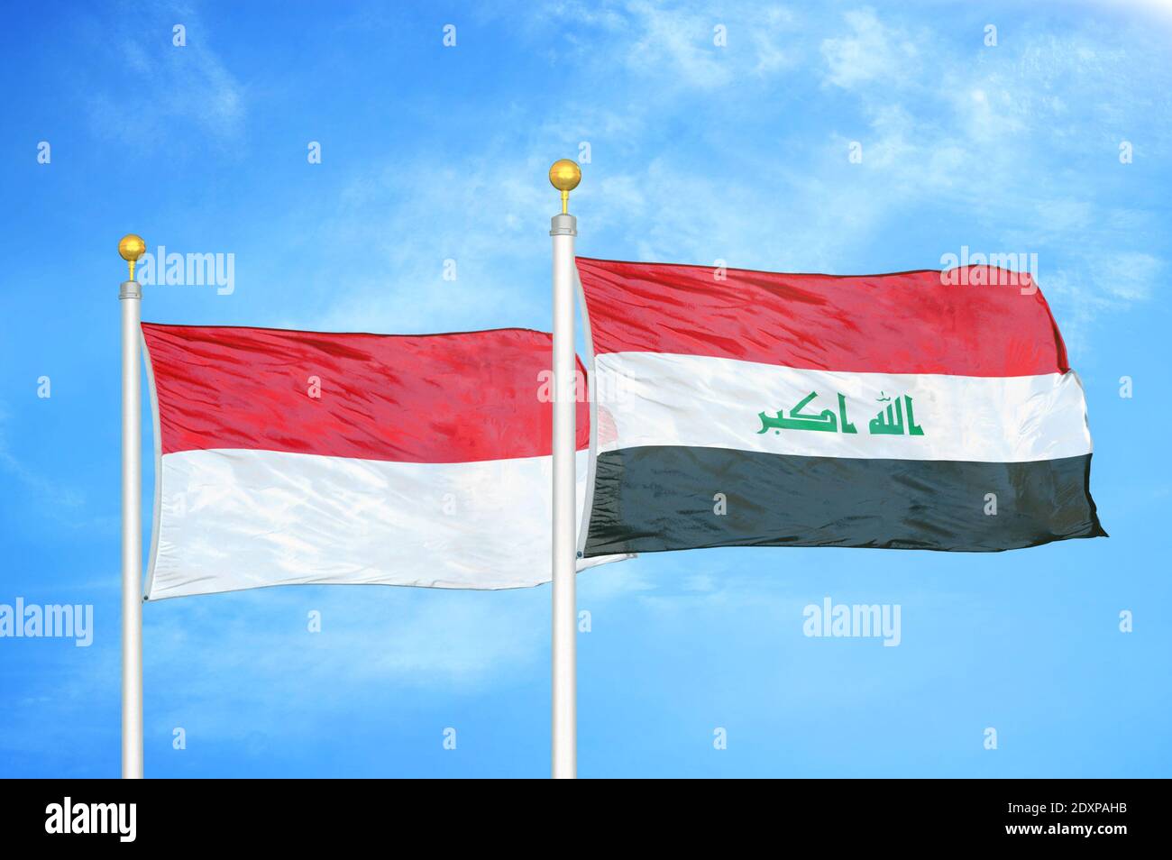 Indonesia iraq flag hi-res stock photography and images - Alamy