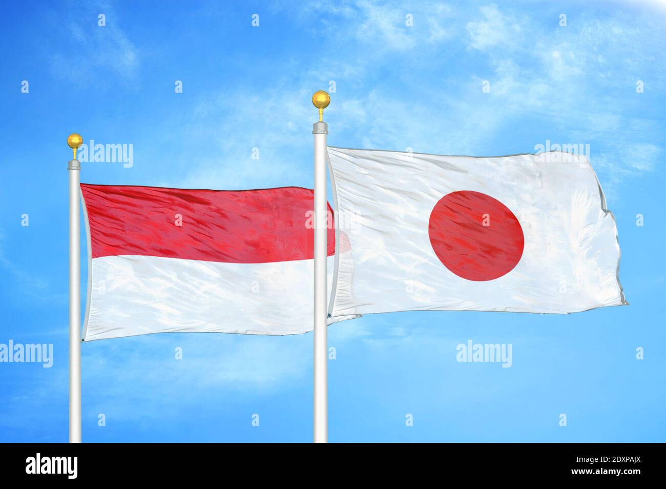 Japan indonesia flag hi-res stock photography and images - Alamy