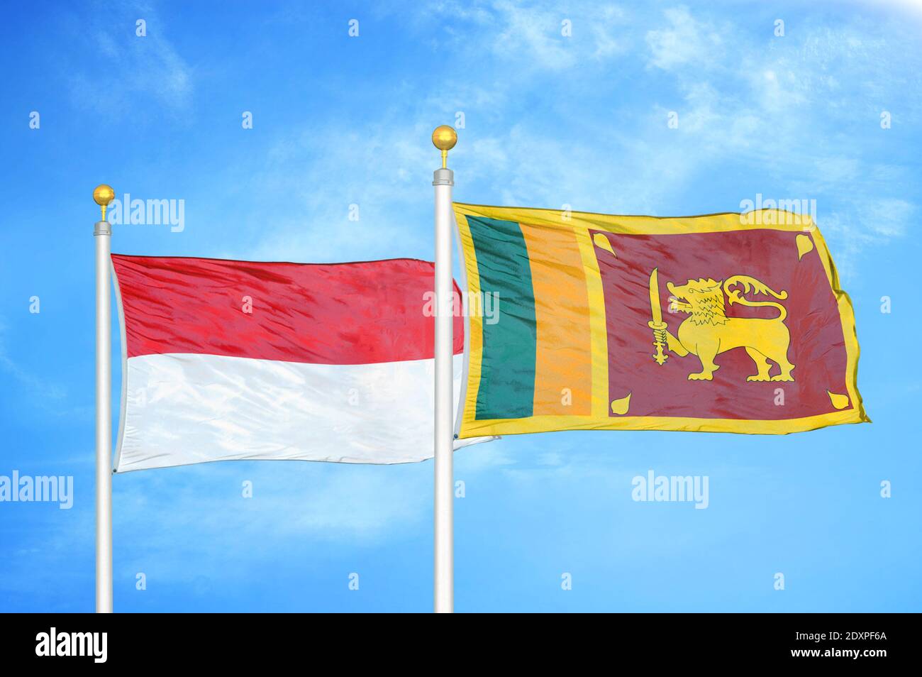 Sri lanka indonesia flag hi-res stock photography and images - Alamy