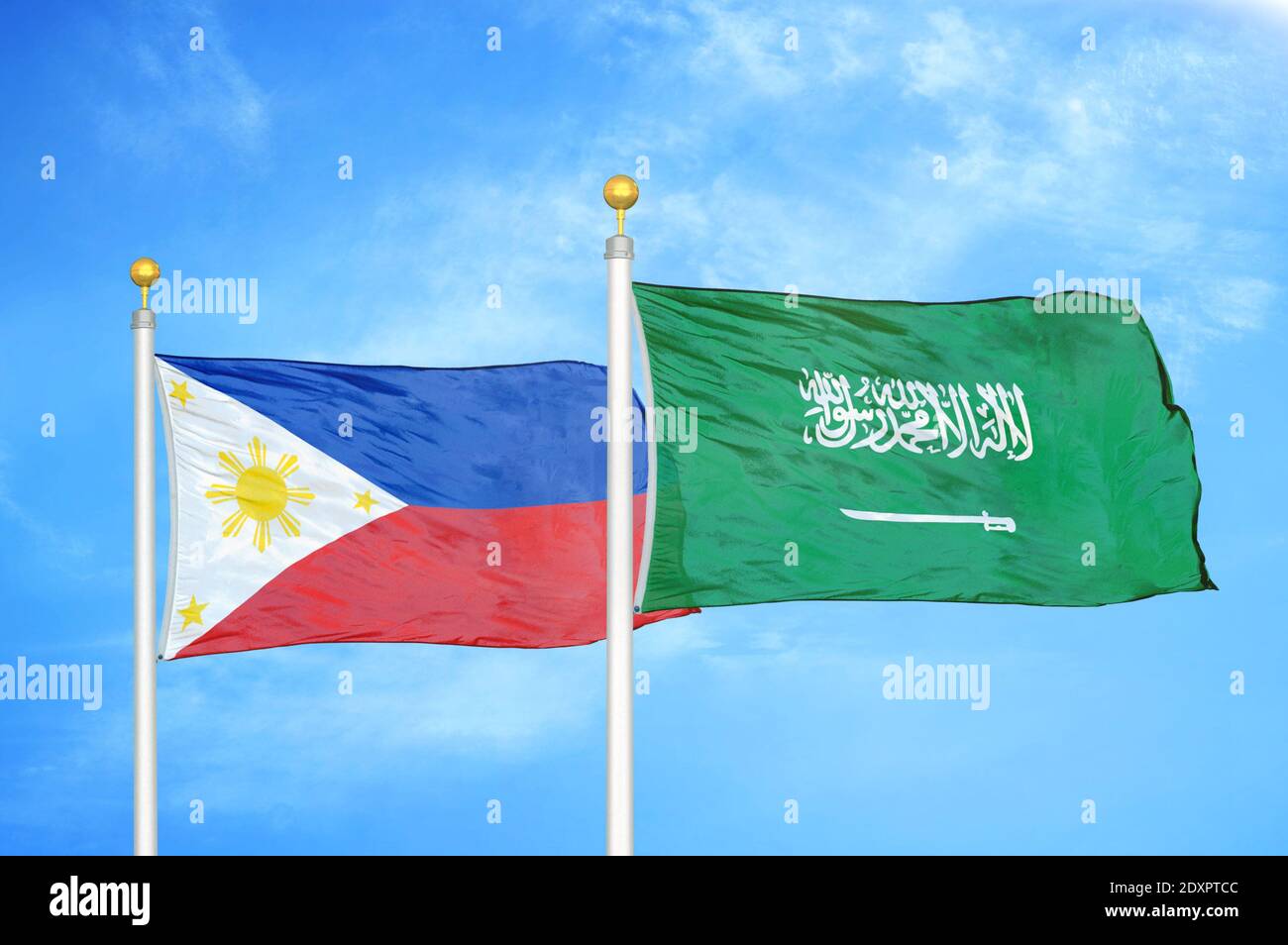 Saudi arabia philippines flag hi-res stock photography and images - Alamy