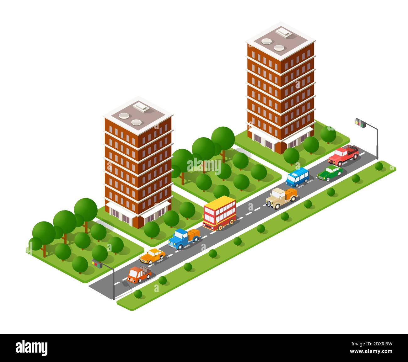 The isometric city with skyscraper from Stock Vector Image & Art - Alamy