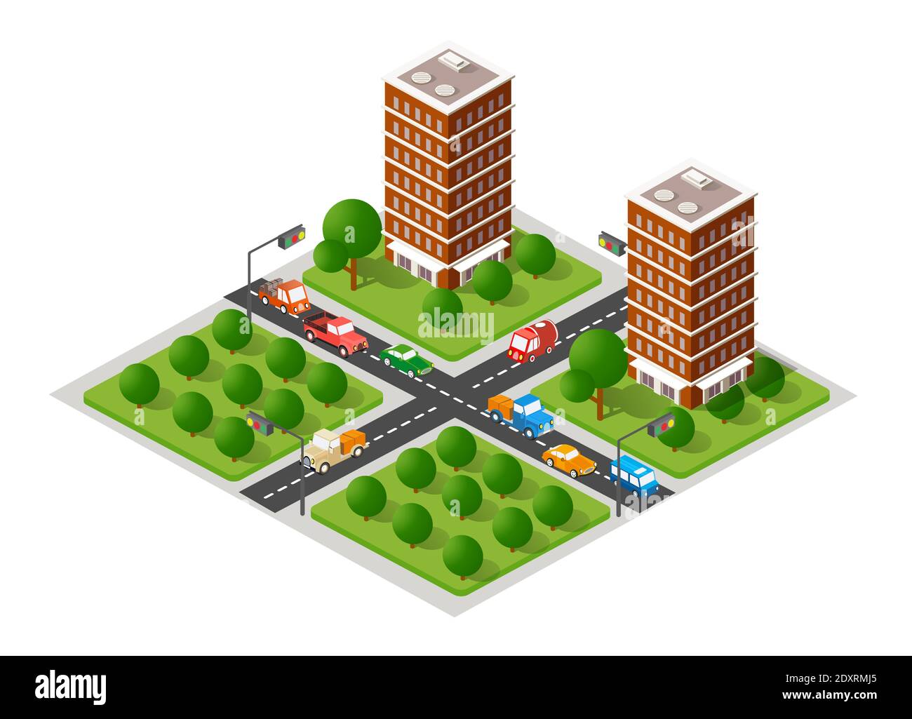 The isometric city with skyscraper from Stock Vector Image & Art - Alamy
