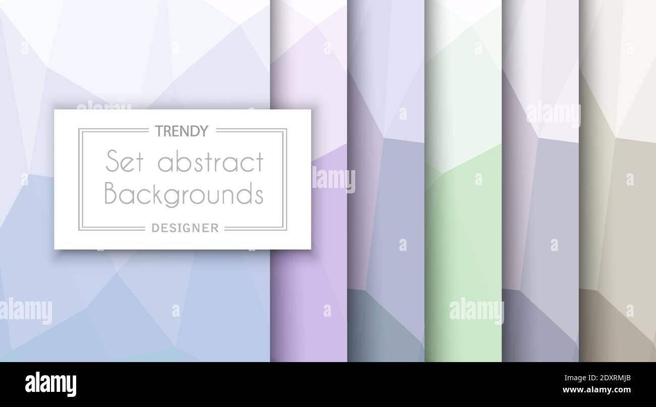 Abstract pastel pattern set of backgrounds Stock Vector Image & Art - Alamy