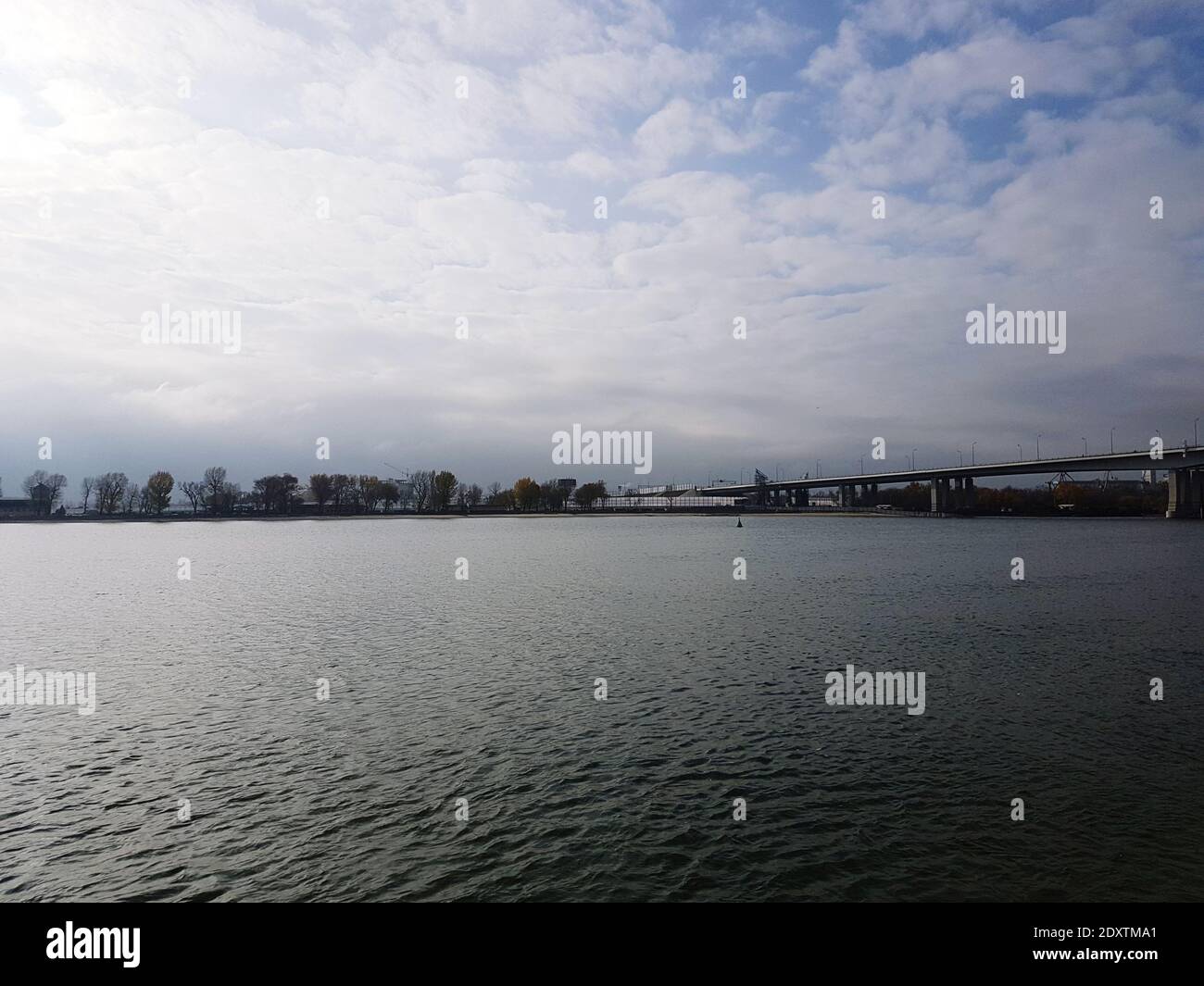 Scenic View Of River Against Sky Stock Photo