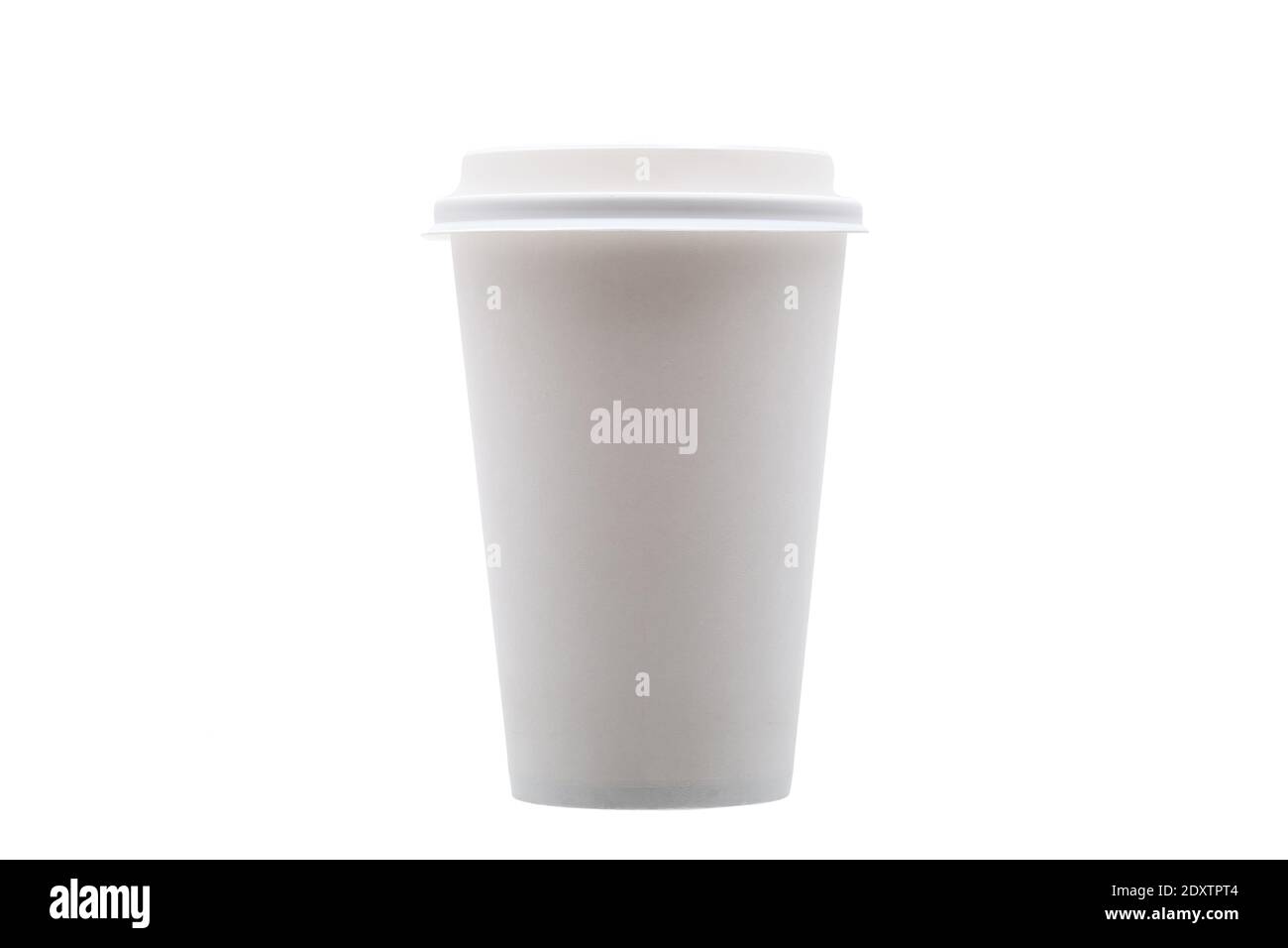 takeaway cardboard disposable coffee cup side view, eco friendly object ...