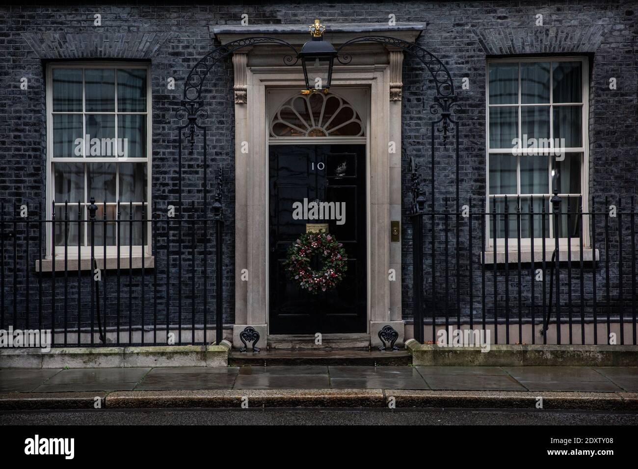 No.10 Downing Street awaits a trade deal between the UK Government and the EU Commission to seal the Brexit Stock Photo
