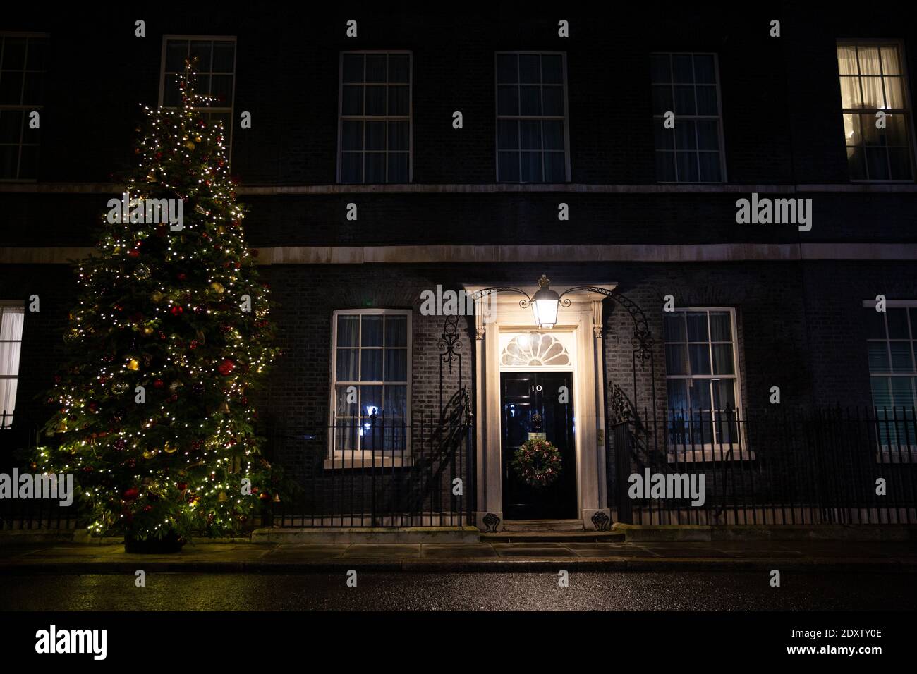 No.10 Downing Street awaits a trade deal between the UK Government and the EU Commission to seal the Brexit Stock Photo
