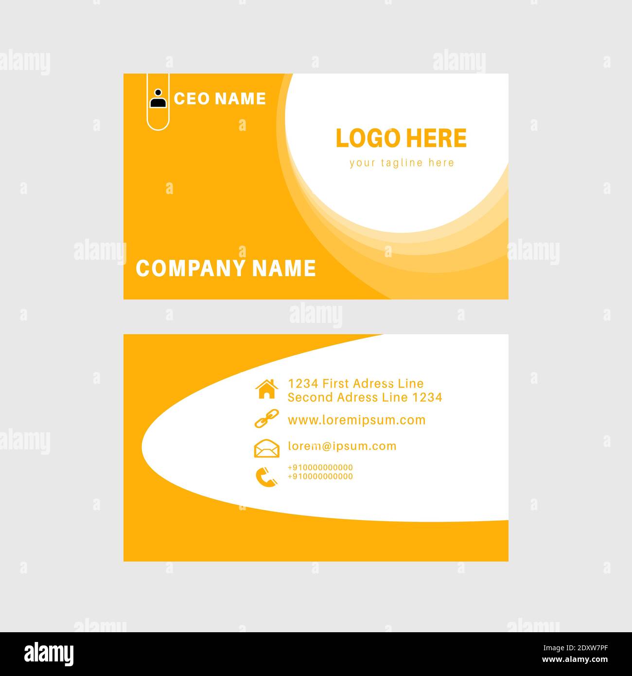 Professional Business Card Template Corporate Business Card Template