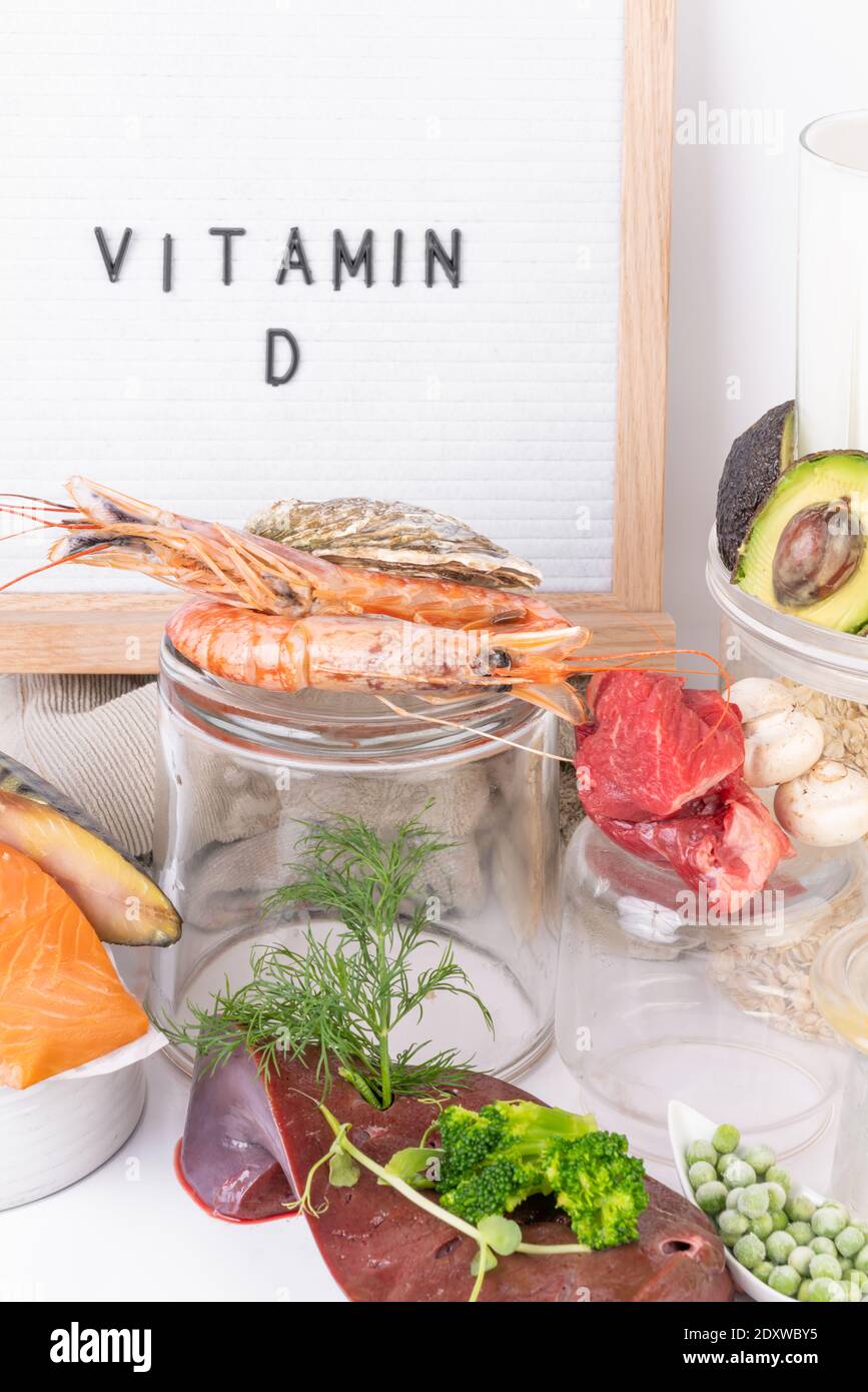 Food natural sources rich of vitamin D, food resistance to viruses