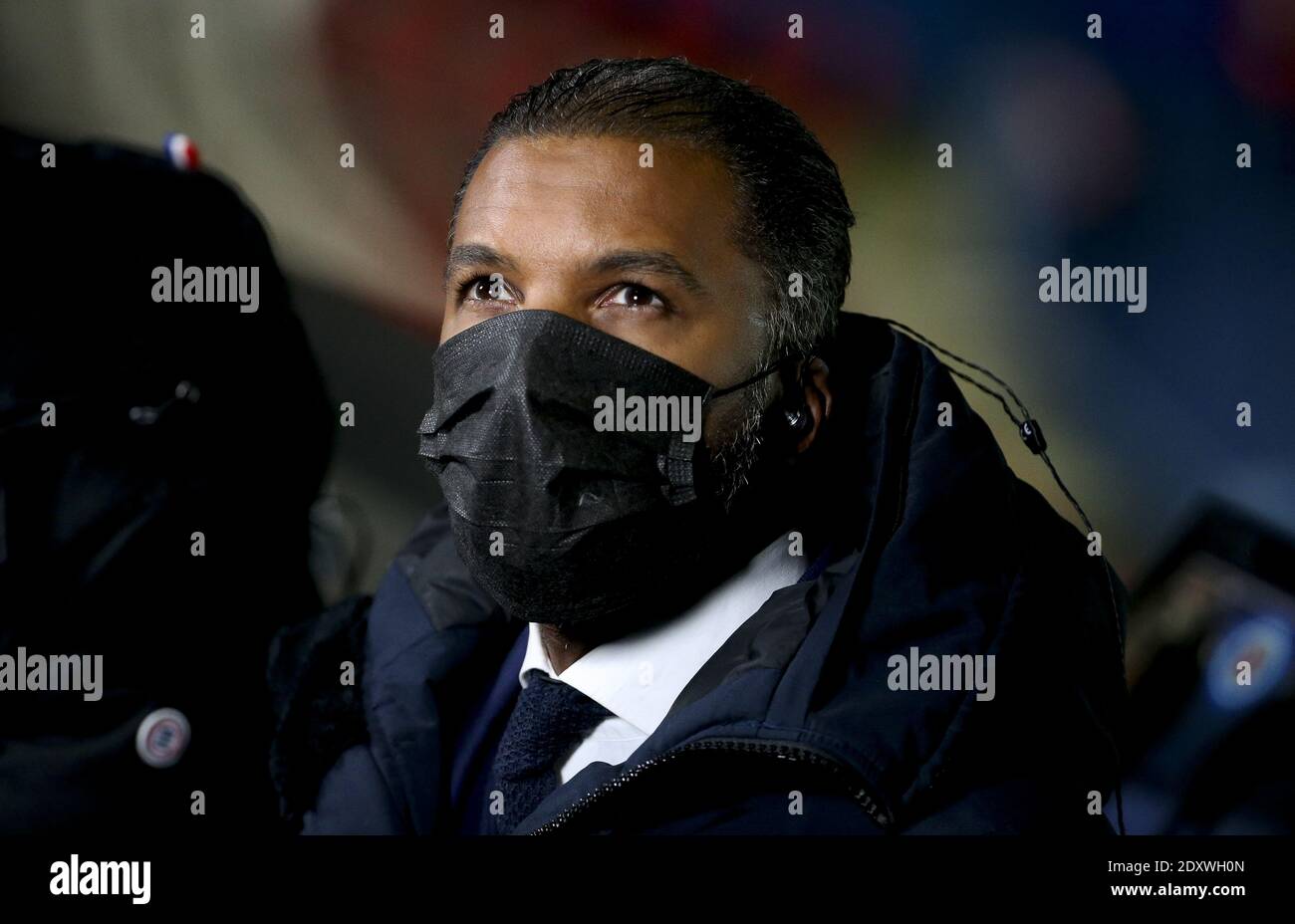 Habib Beye, pundit for Canal Plus comments the French championship Ligue 1  football match between Paris Saint-Germain (PSG) and / LM Stock Photo -  Alamy