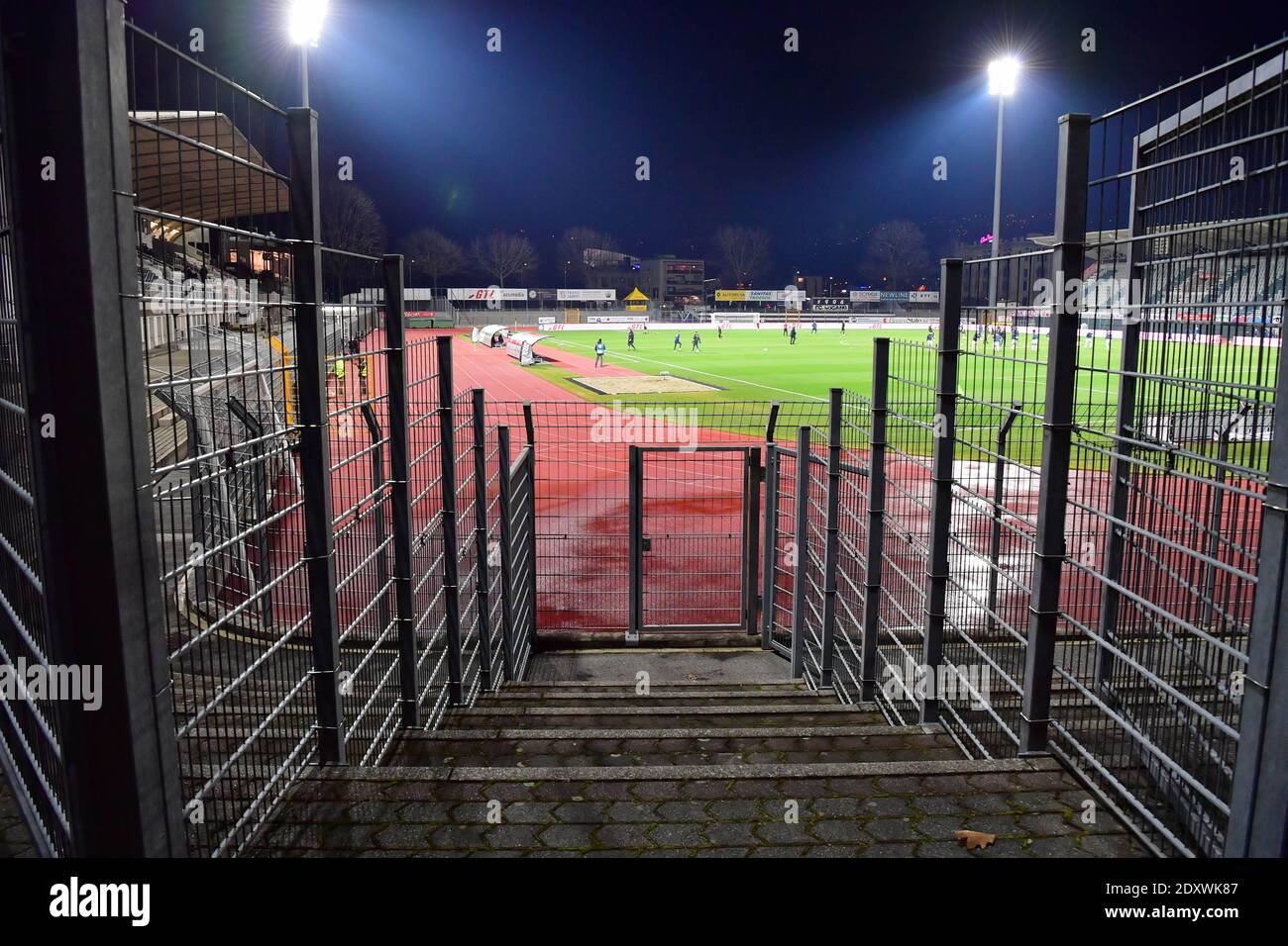 Lugano, Switzerland. 29th Nov, 2020. General view of Monte Bré Stand of  Cornaredo Stadium before the Swiss Super League match between FC Lugano and  FC Basel 1893 Cristiano Mazzi/SPP Credit: SPP Sport