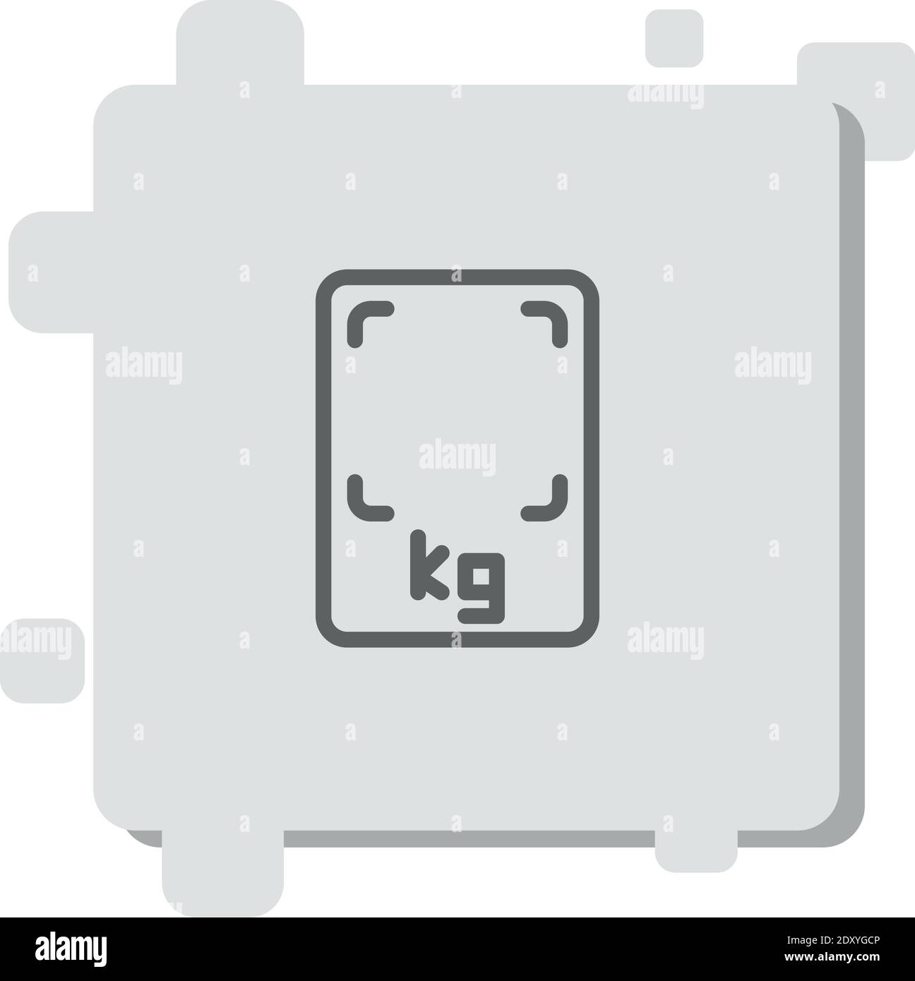 kitchen scale vector icon modern simple vector illustration Stock Vector