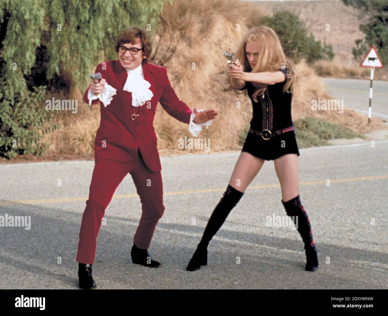 AUSTIN POWERS: INTERNATIONAL MAN OF MYSTERY 1997 New Line Cinema film with Heather Graham and Mike Myers Stock Photo