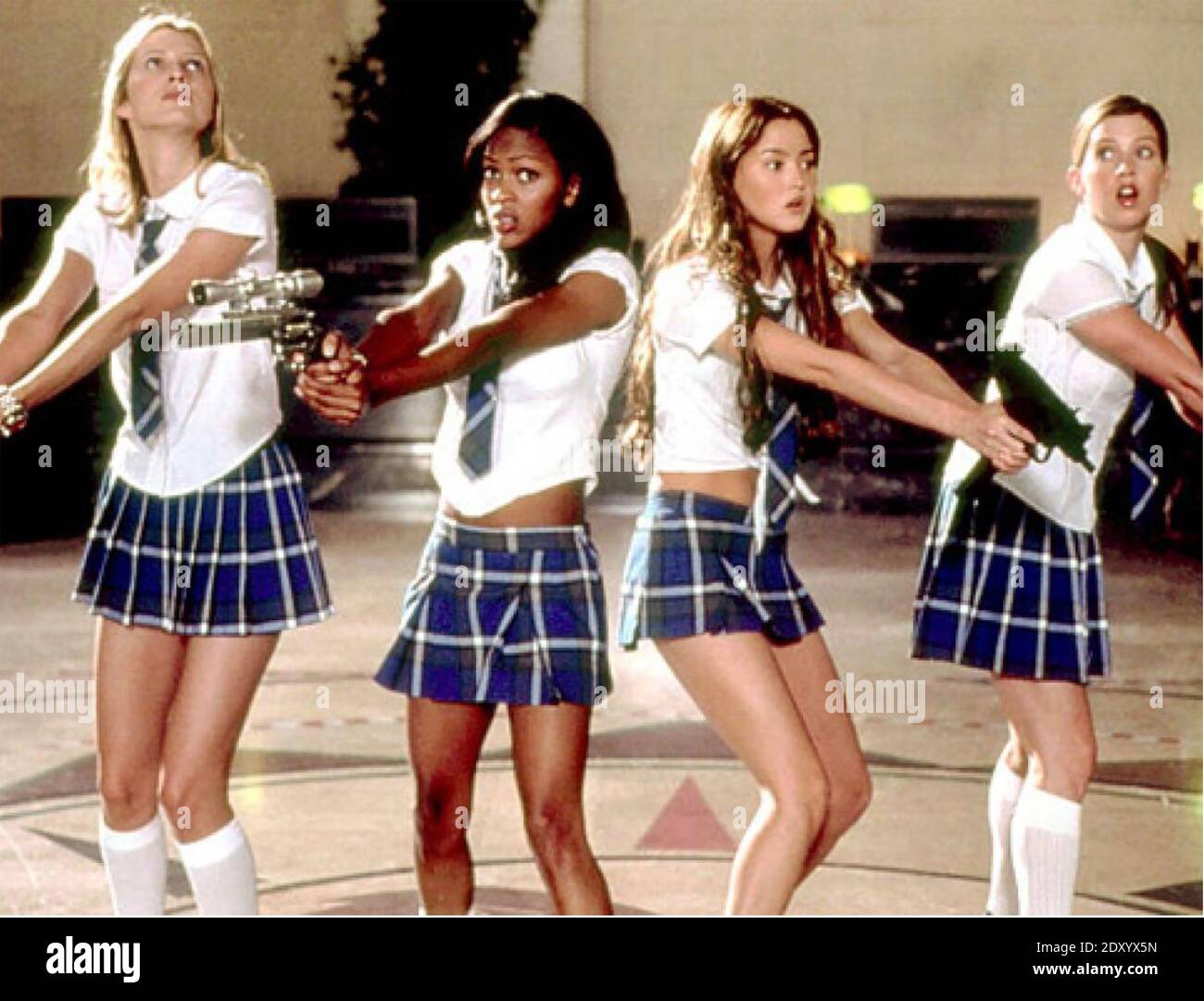 D.E.B.S. 2003 POWER UP film with from left Sara Foster, Meagan Good, Devon Aoki, Jill Ritchie