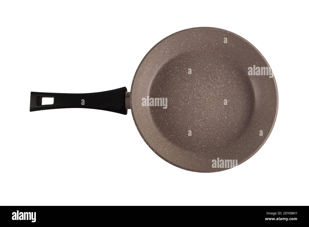 aluminum pan with ceramic coating isolated on a white background