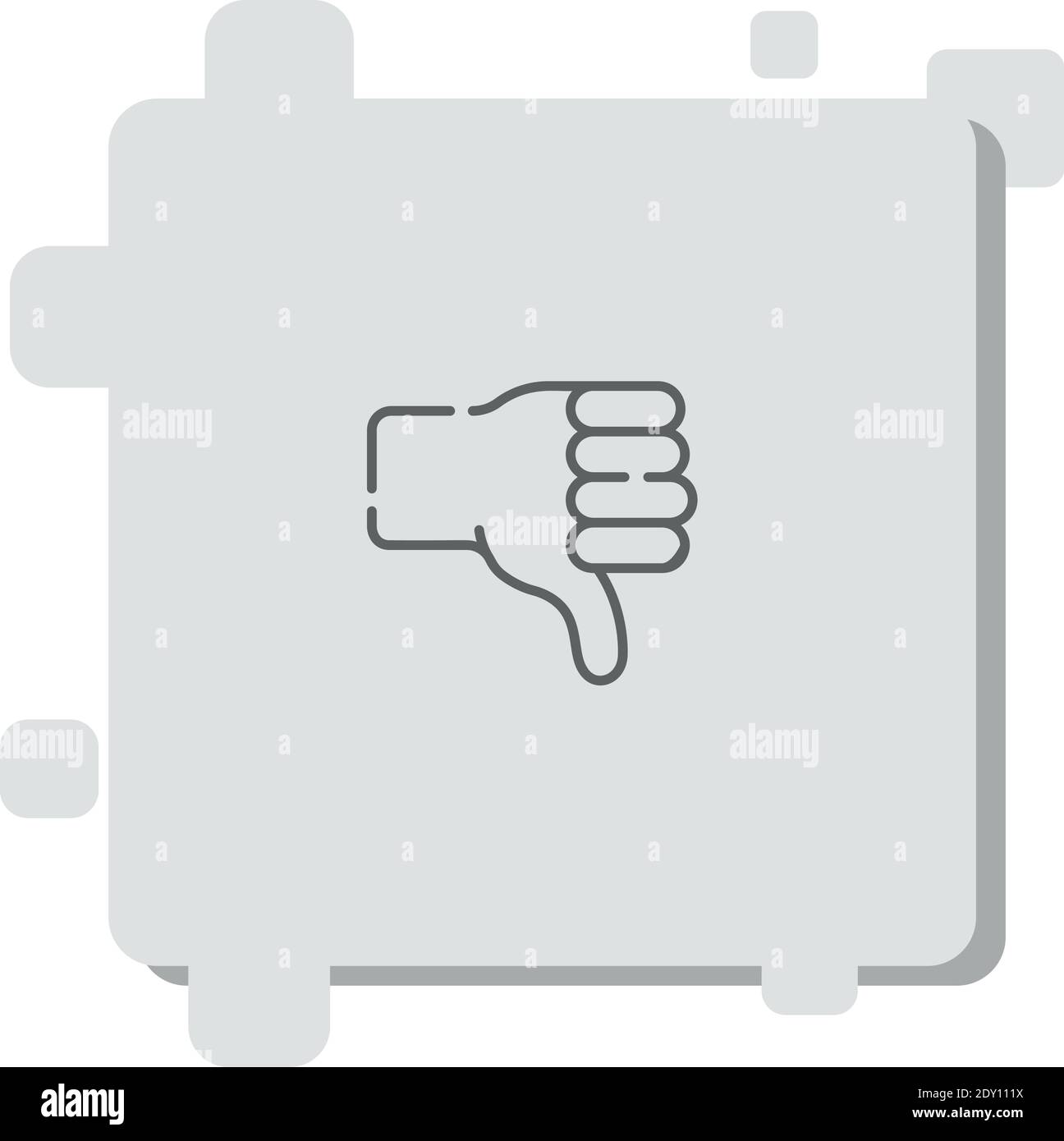 dislike vector icon modern simple vector illustration Stock Vector