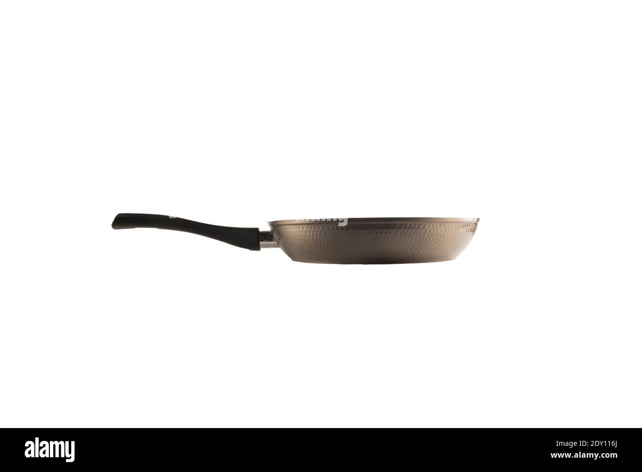 aluminum pan with ceramic coating isolated on a white background