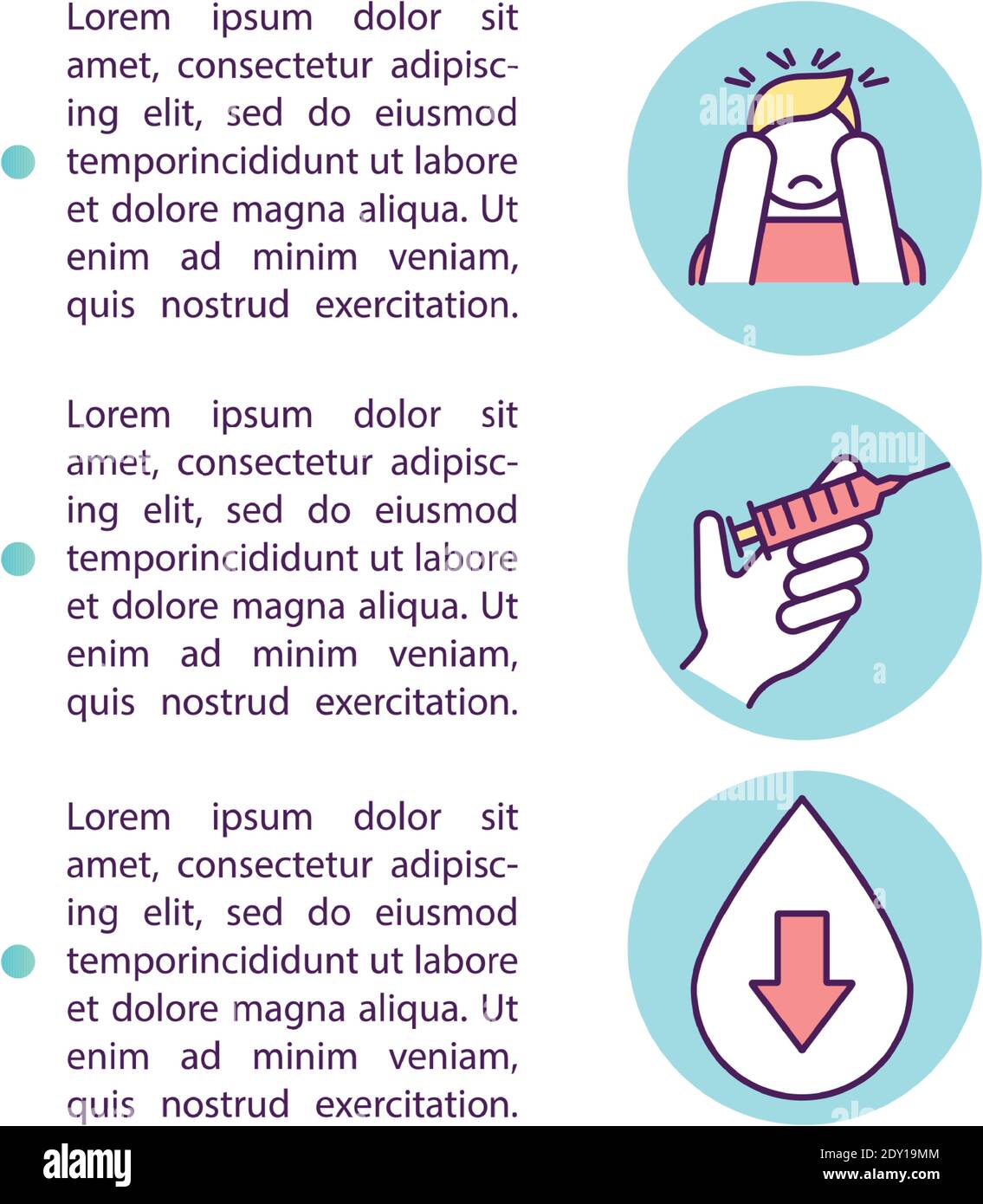 Blood test anxiety concept icon with text Stock Vector Image & Art Alamy