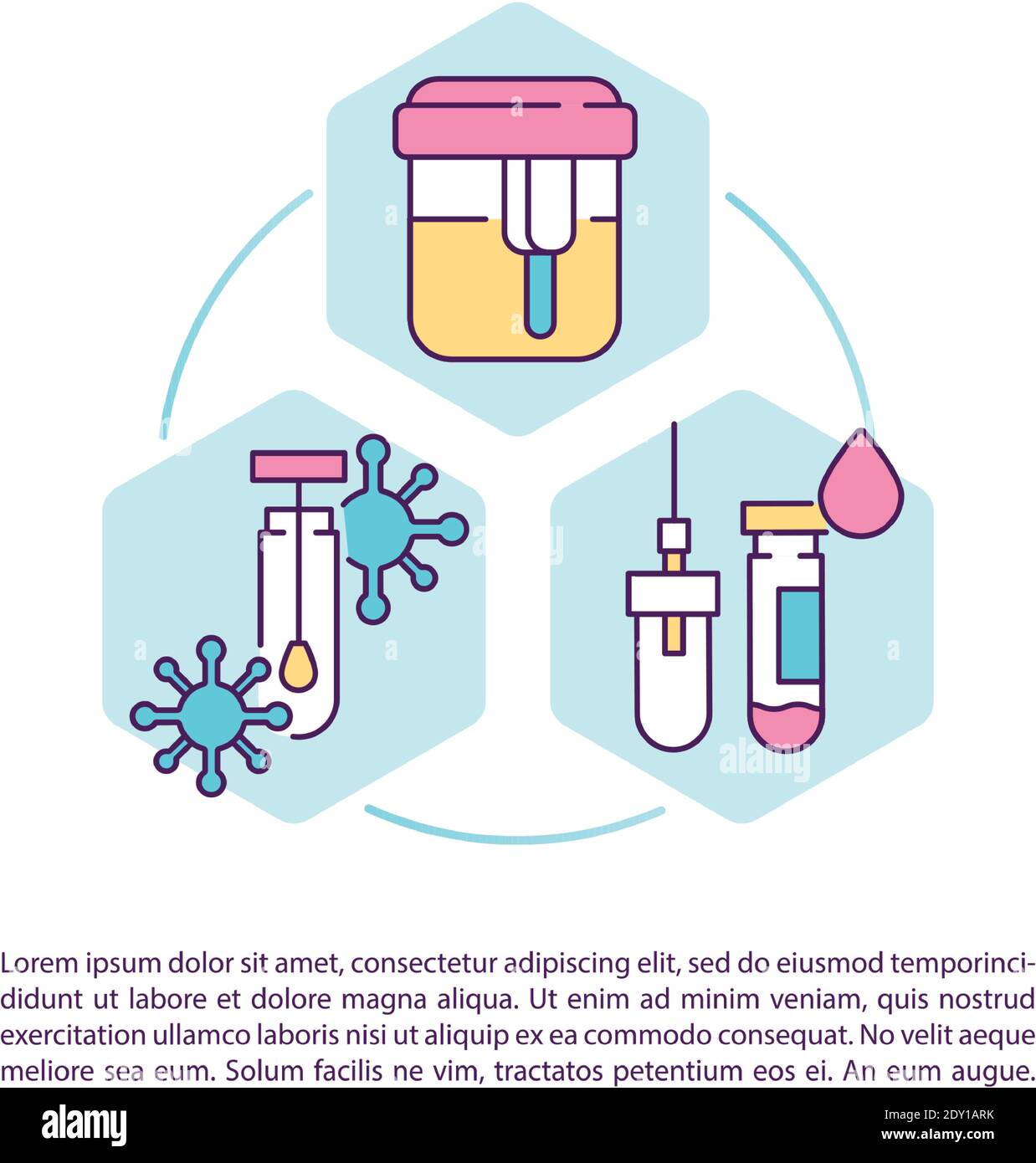 Lab testing concept icon with text Stock Vector Image & Art - Alamy