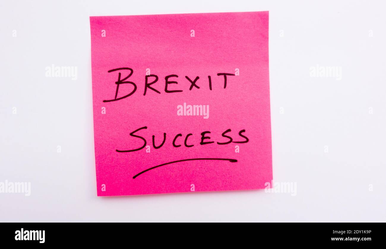 Brexit Deal Success Stock Photo