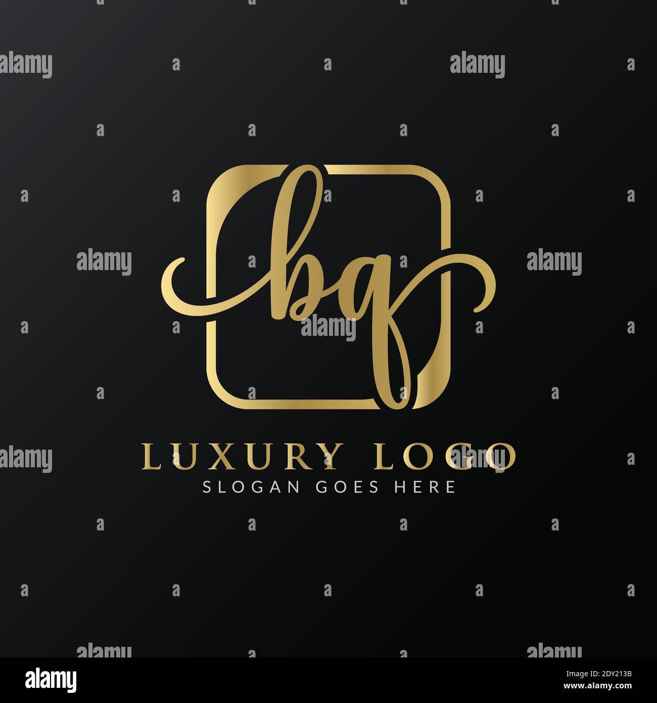 Initial BQ Letter Logo Creative Modern Typography Vector Template ...